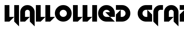 Hallowed Grad font preview